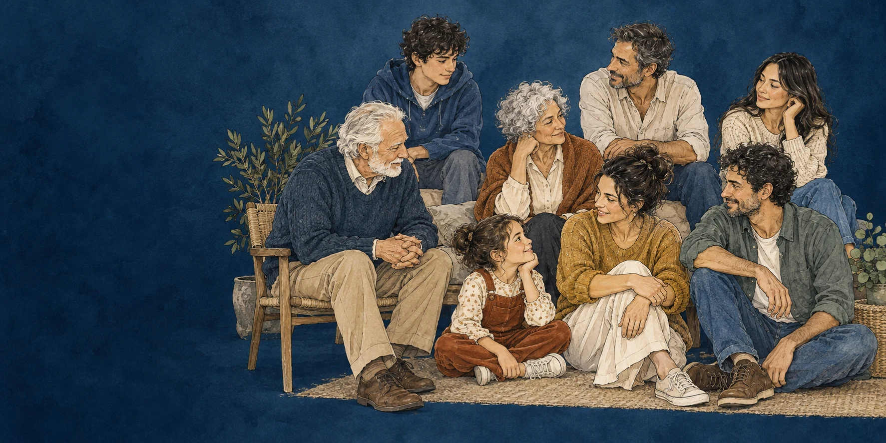 Una famiglia e le generazioni che la precedono
